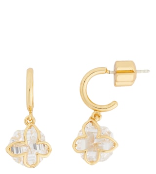 Buy Kate Spade Clear & Gold Something Sparkly Butterfly Earrings only at Tata CLiQ Luxury