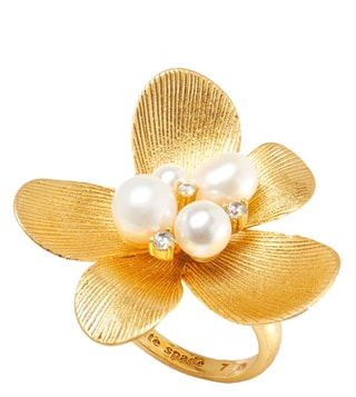 Buy Kate Spade White Multicolor Garden Party Statement Ring - 7 only at Tata CLiQ Luxury