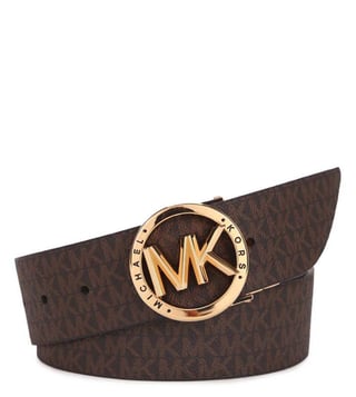 Buy Michael Kors Optic White Logo Reversible Leather Belt for Women Online  @ Tata CLiQ Luxury