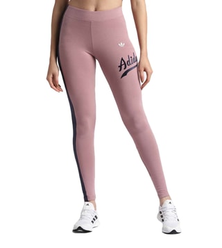 Buy Adidas Originals Purple Embroidery Fitted Tights for Women Online @  Tata CLiQ Luxury