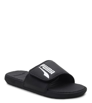 Buy Puma Black White Cool Cat V FS Slide Sandals for Men Online