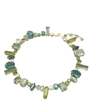 Buy Swarovski Green Gold-Tone Plated Gema Necklace only at Tata CLiQ Luxury