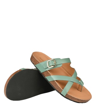 Buy Madden Girl by Steve Madden Green SM-1332 Cross Strap Sandals only at Tata CLiQ Luxury
