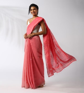 Buy Kanchipuram Silk Saree Women's Soft Banarasi lichi Silk Blend Saree  With blouse Piece (Light Pink Colour) at Amazon.in