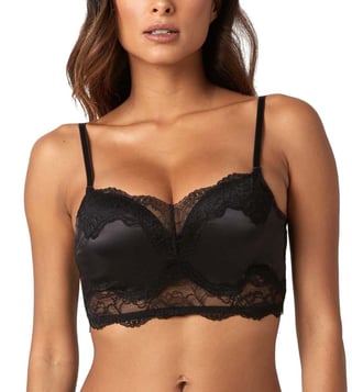 Buy YamamaY Black Under-Wired Padded Bralette for Women Online @ Tata CLiQ  Luxury