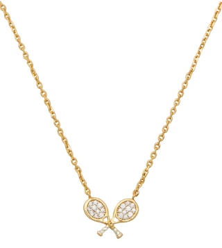 Buy Kate Spade Gold Queen of The Court Tennis Mini Pendant only at Tata CLiQ Luxury