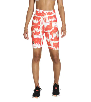 Buy Puma Orange AOP Give Buckets Biker Printed Shorts for Women