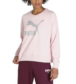 pink puma jumper womens