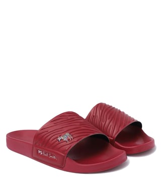 Buy PS Paul Smith Burgundy Summit Slide Sandals for Men Online