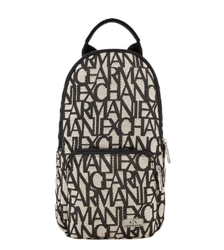 Buy Armani Exchange White All Over Logo Backpack for Men Online @ Tata CLiQ  Luxury