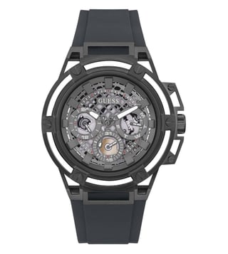 Guess on sale gunmetal watch