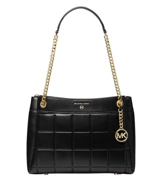 Buy MICHAEL Michael Kors Black Susan Quilted Medium Shoulder Bag for Women  Online @ Tata CLiQ Luxury