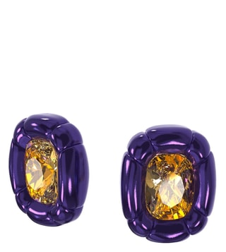 Buy Blue White Gold Tone Clip Earrings Online at Jayporecom