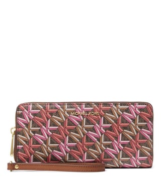 Buy MICHAEL Michael Kors Brown Multi Jet Set Continental Wallet for Women  Online @ Tata CLiQ Luxury