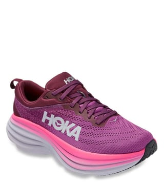 Buy Hoka Women's Bondi 8 Grape Purple Running Shoes for Women at