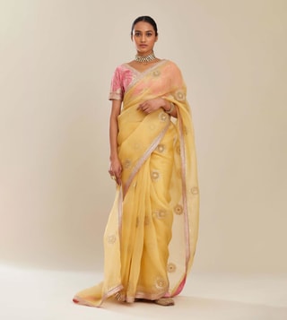 Buy Banarasi Silk Works Green Woven Saree With Unstitched Blouse for Women  Online @ Tata CLiQ