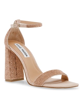 Buy Steve Madden Pink TIAA R Embellished Ankle Strap Sandals for