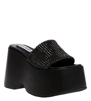 Steve madden best sale black wedges