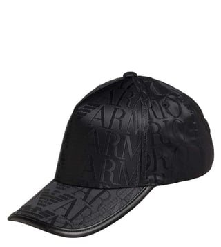 Buy Emporio Armani Nero Allover Logo Baseball Cap (Medium) for Men Online @  Tata CLiQ Luxury