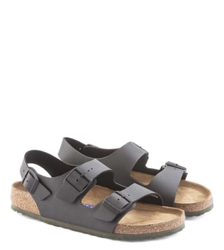 Buy Birkenstock Milano Desert Soil Black Back Strap Sandals for