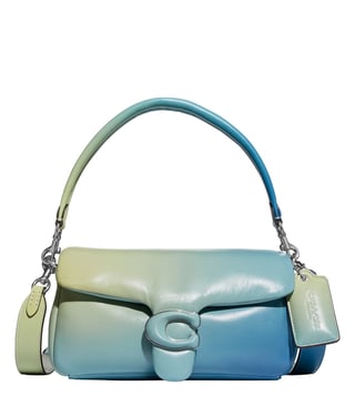 Coach Tabby 26 Leather Shoulder Bag Blue