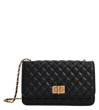 Buy Lavie Debossed Hemi Black Textured Small Cross Body Bag at Best Price @  Tata CLiQ