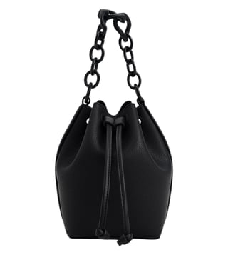 Buy Charles & Keith Black Small Chunky Chain Bucket Bag for Women Online @  Tata CLiQ Luxury