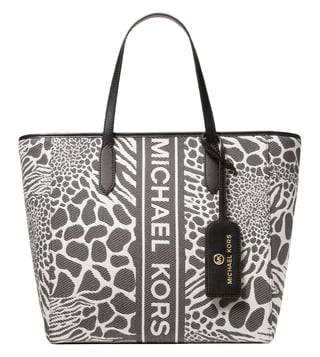 Buy MICHAEL Michael Kors Black Sinclair Animal Print Medium Tote for Women  Online @ Tata CLiQ Luxury