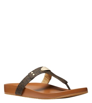 Michael kors logo discount sandals