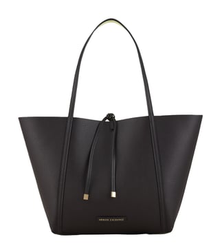 Buy Armani Exchange Black & Green Large Tote With Pouch for Women Online @  Tata CLiQ Luxury