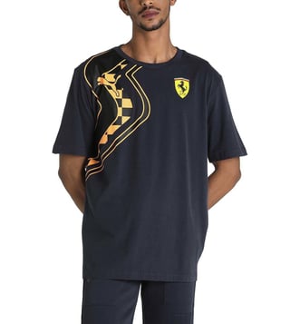 Buy Puma Light Blue Slim Fit Printed Jersey for Mens Online @ Tata CLiQ