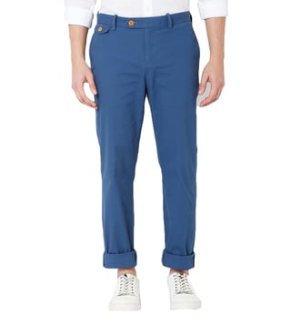 Buy Brooks Brothers Navy Soho Fit Chinos for Men Online @ Tata CLiQ Luxury