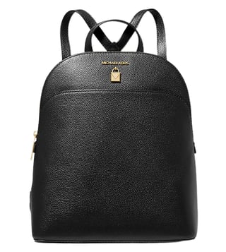 Buy MICHAEL Michael Kors Black Adele Pebbled Medium Backpack for