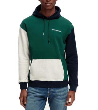Buy Scotch u0026 Soda Multi Colour-Block Regular Fit Hoodie for Men Online @  Tata CLiQ Luxury