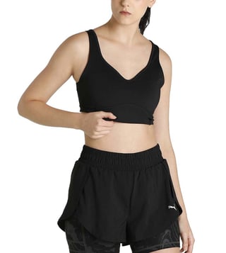 Buy Puma Black Tight Fit Sports Bra for Women Online @ Tata CLiQ Luxury