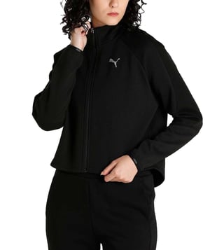 Buy Puma Black Regular Comfort Fit Sweatshirt for Women Online @ Tata CLiQ  Luxury