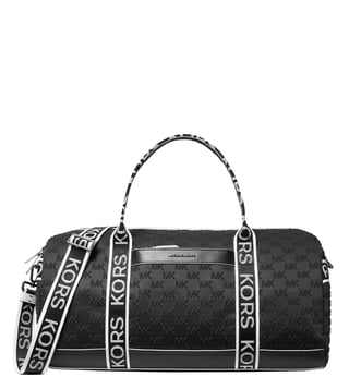 Michael kors clearance black duffle bag