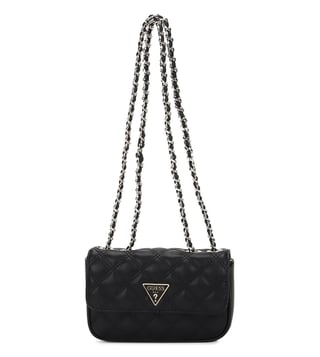 Buy GUESS Black Katey Mini Satchel for Women Online @ Tata CLiQ Luxury