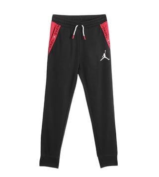 Buy Jordan Kids Black Vert Tape Fleece Tapered Fit Joggers for Boys Online  @ Tata CLiQ Luxury