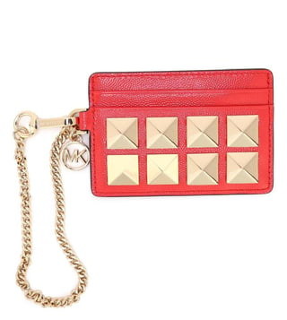 Buy MICHAEL Michael Kors Sangria Chain ID Card Case for Women Online @ Tata  CLiQ Luxury