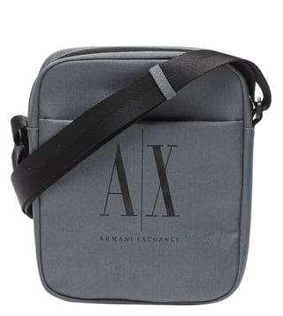 Buy Armani Exchange Blue Iconic Logo Print Messenger Bag for Men Online @  Tata CLiQ Luxury