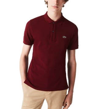 Polo lacoste outlet rouge bordeaux