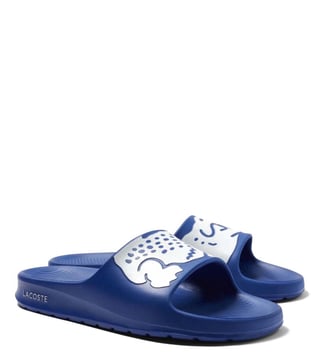 Buy Lacoste Blue Croco 2.0 Slide Sandals for Men Online Tata