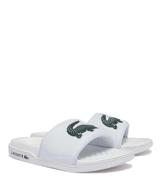 Lacoste 2024 white sandals