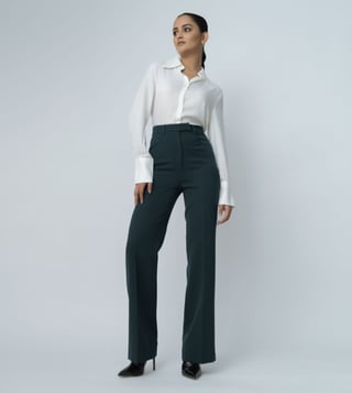 White Flared Formal pants  Street Style Store  SSS