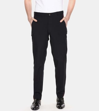 Buy online Black Cotton Formal Trouser from Bottom Wear for Men by Zido for  949 at 66 off  2023 Limeroadcom