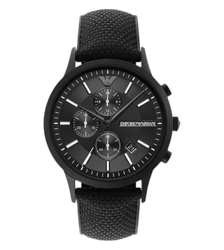 Armani watch black clearance mens