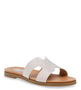 Steve madden jeweled online slides