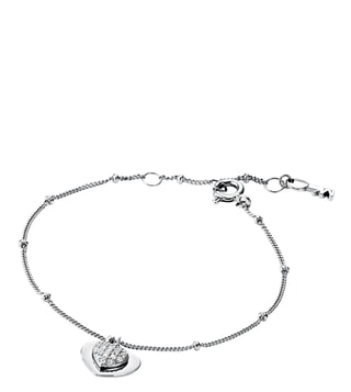 Buy Michael Kors CircleDesign Sterling Silver Bracelet  SilverToned   White Color Women  AJIO LUXE