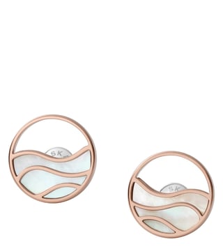 Skagen agnethe rose hot sale gold earrings